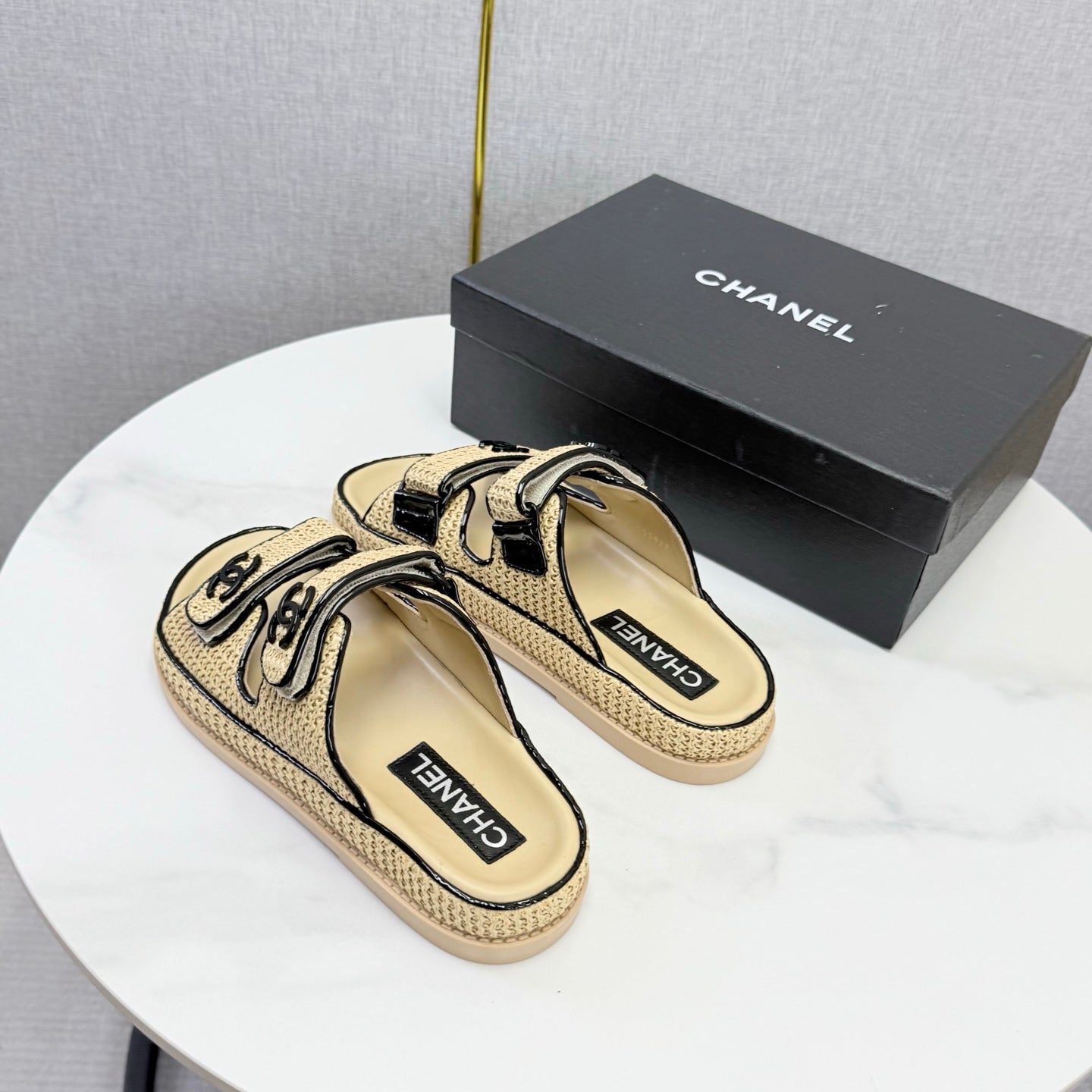 Chanel 2026 Slipper Woven Sheepskin 904539
