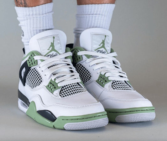 Jordan 4 Retro Seafoam Sneakers - Retro Runner | On-Feet Fire