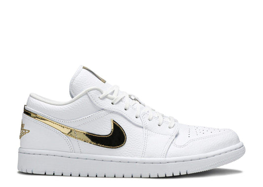Air Jordan 1 Retro Low ‘White Metallic Gold’ Revered Footwear Sneakers - Arch...