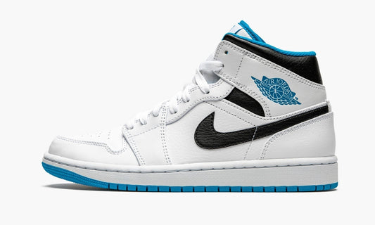 Air Jordan 1 Mid “White / Laser Blue” Sneakers - Court Icon