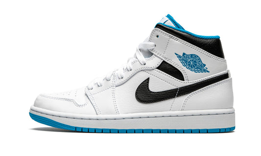 Air Jordan 1 Mid “White / Laser Blue” Sneakers - Court Icon