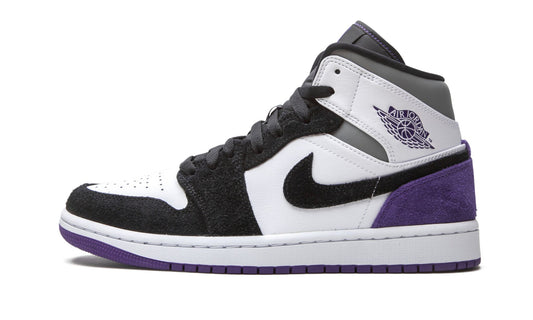 Air Jordan 1 Mid SE Court Purple Suede Sneakers - All-Day Comfort
