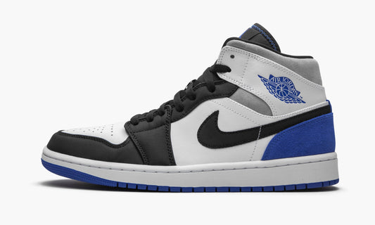 Air Jordan 1 Mid SE Game Royal Black Toe Sneakers - Collaboration Release