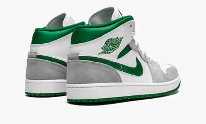 Air Jordan 1 MID SE Grey / Pine Green / White Sneakers - Retro Runner