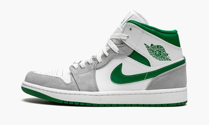 Air Jordan 1 MID SE Grey / Pine Green / White Sneakers - Retro Runner