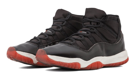 Air Jordan 11 Retro Bred Sneakers - Cushioned Stride | Sneakerhead Pick