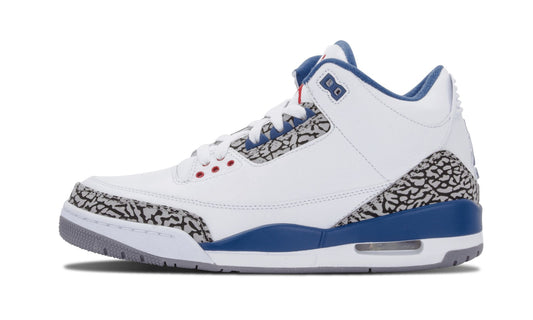 Air Jordan 3 Retro True Blue Sneakers - Hall of Fame | Fan Favorite