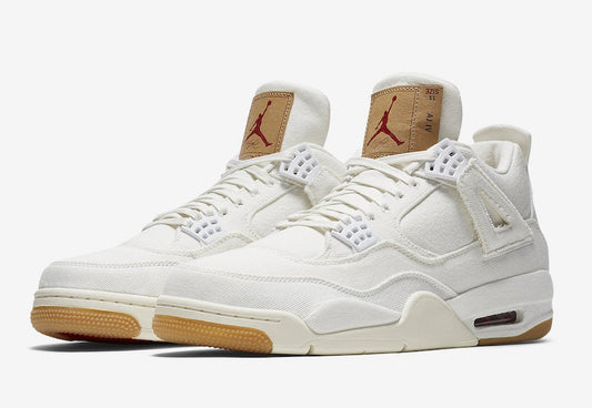 Air Jordan 4 Retro White Denim x Levi’s Sneakers - Retro Runner