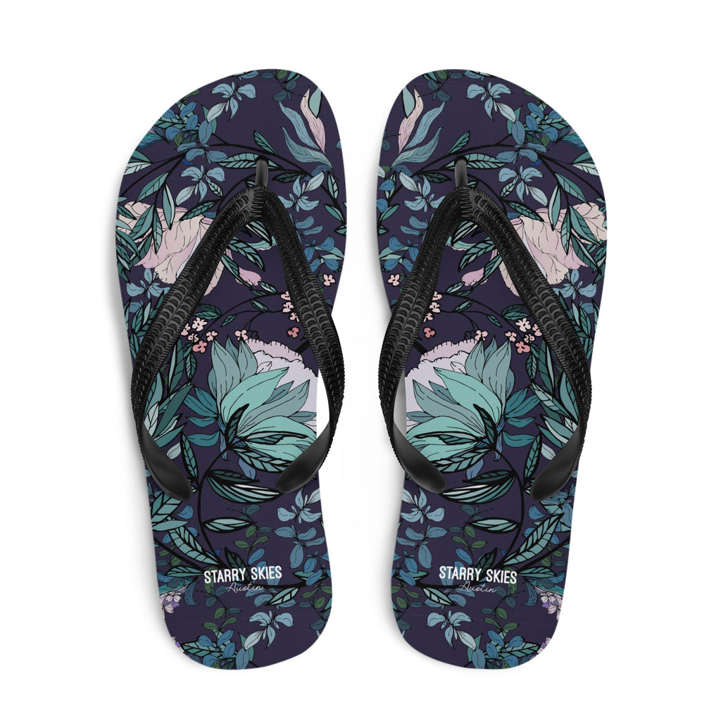 Dark Fae Forest Flip-Flops