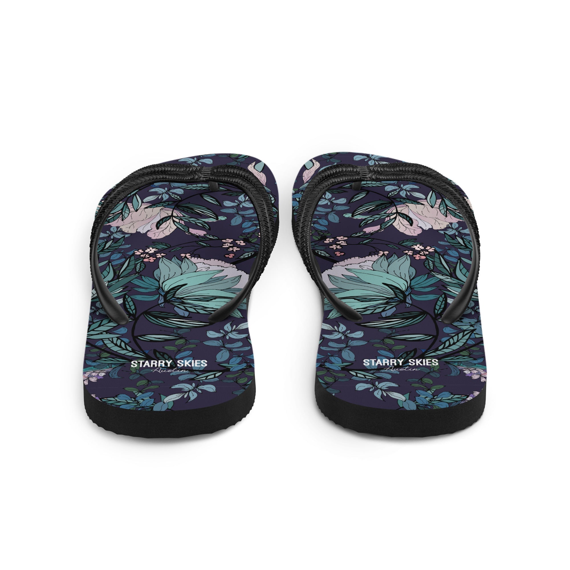 Dark Fae Forest Flip-Flops
