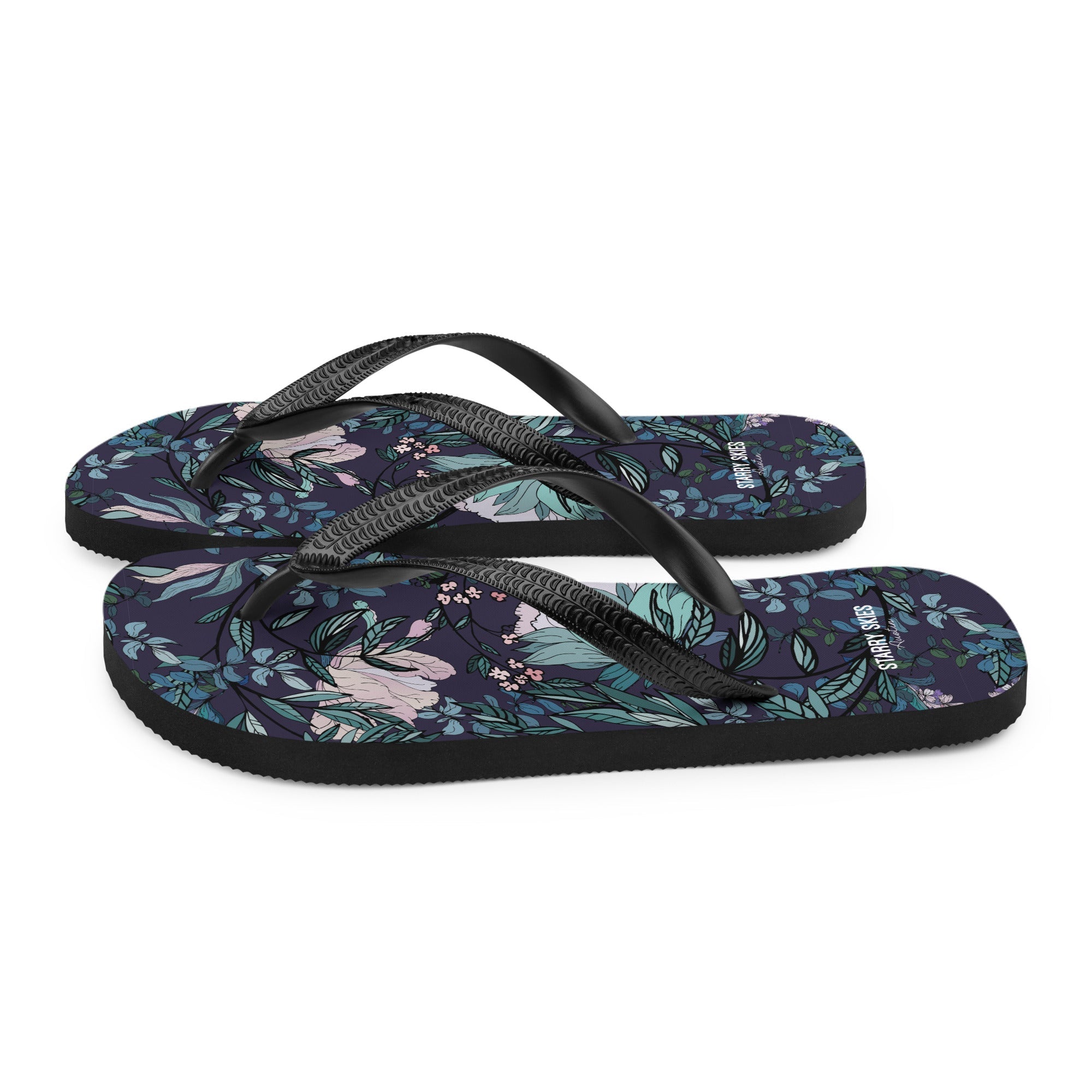 Dark Fae Forest Flip-Flops