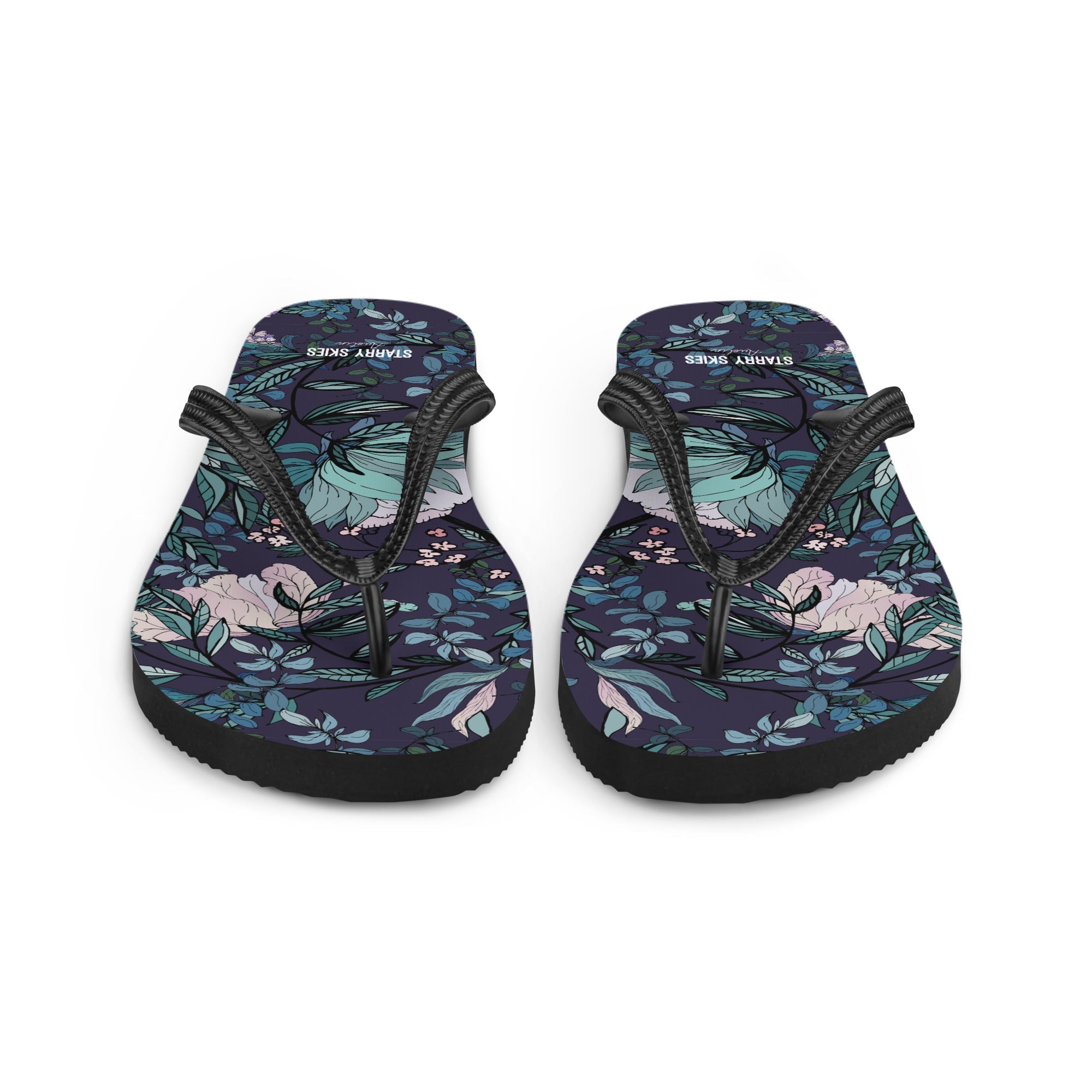 Dark Fae Forest Flip-Flops