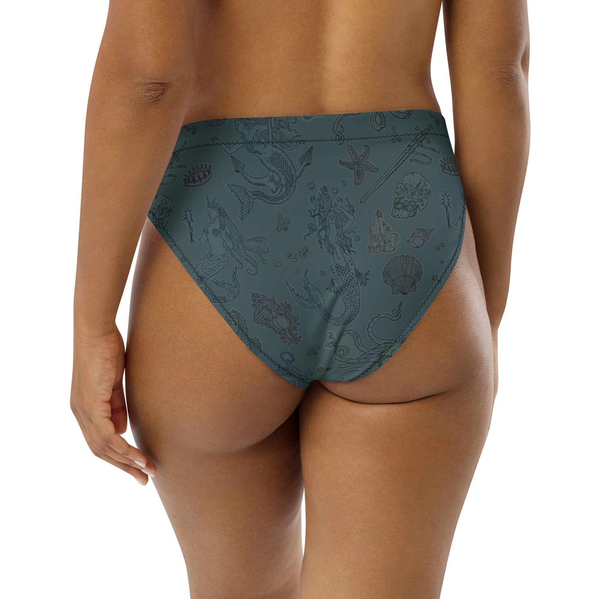 Dark Siren High-Waisted Bikini Bottom
