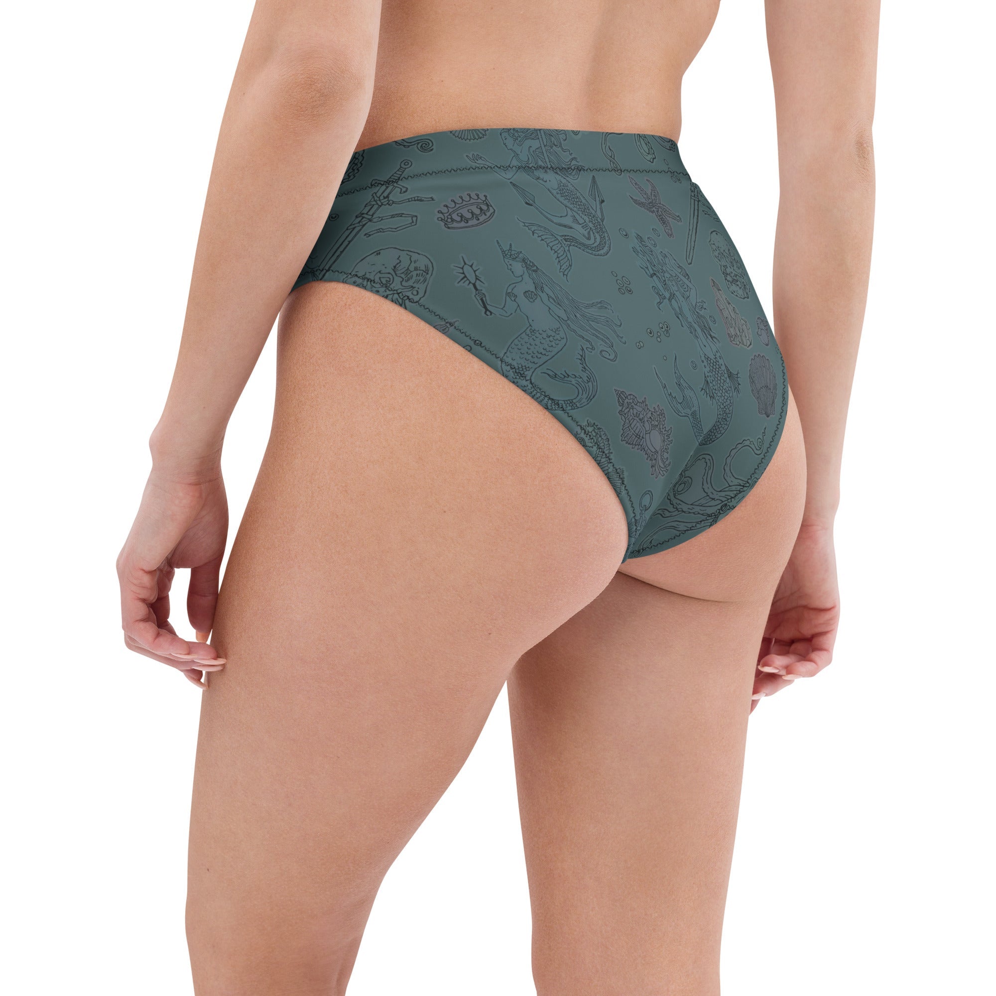 Dark Siren High-Waisted Bikini Bottom