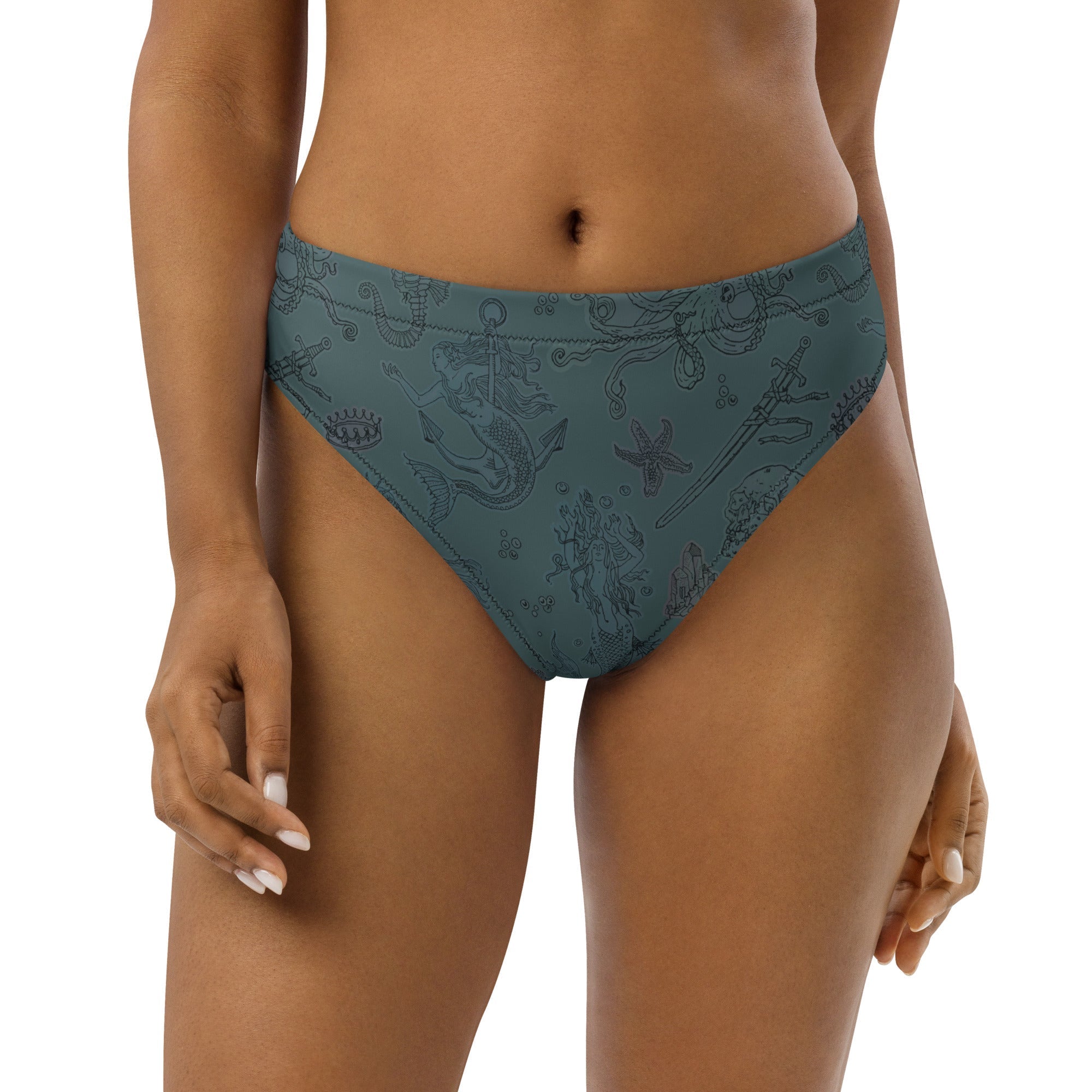 Dark Siren High-Waisted Bikini Bottom