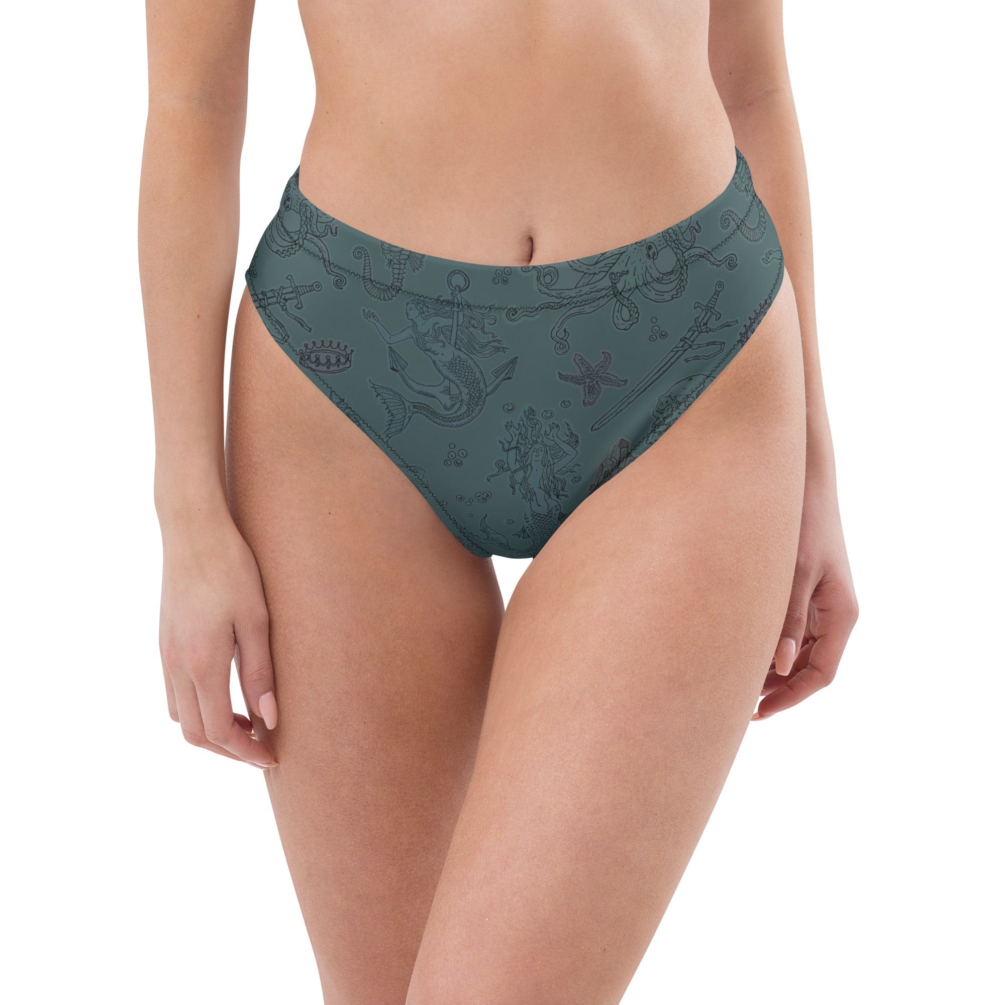 Dark Siren High-Waisted Bikini Bottom