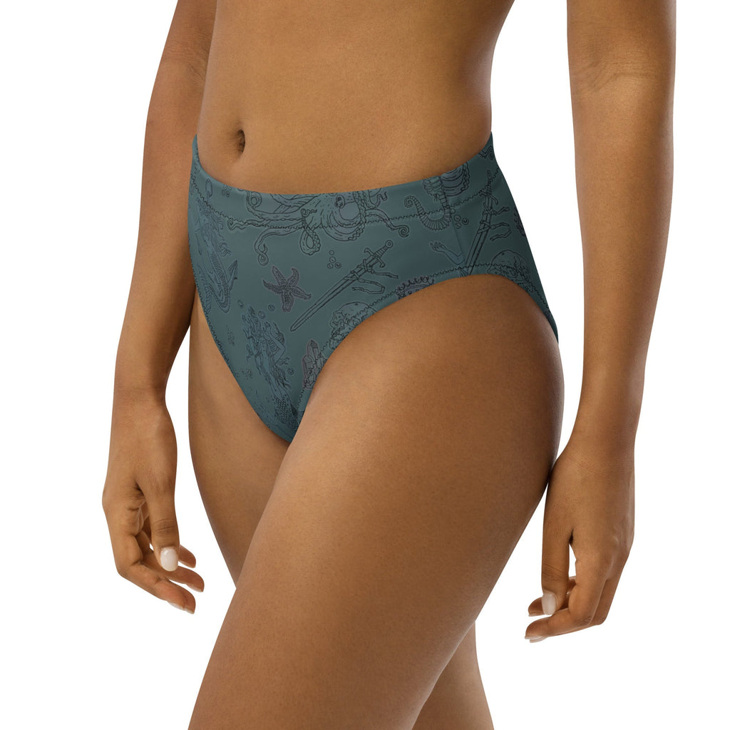 Dark Siren High-Waisted Bikini Bottom
