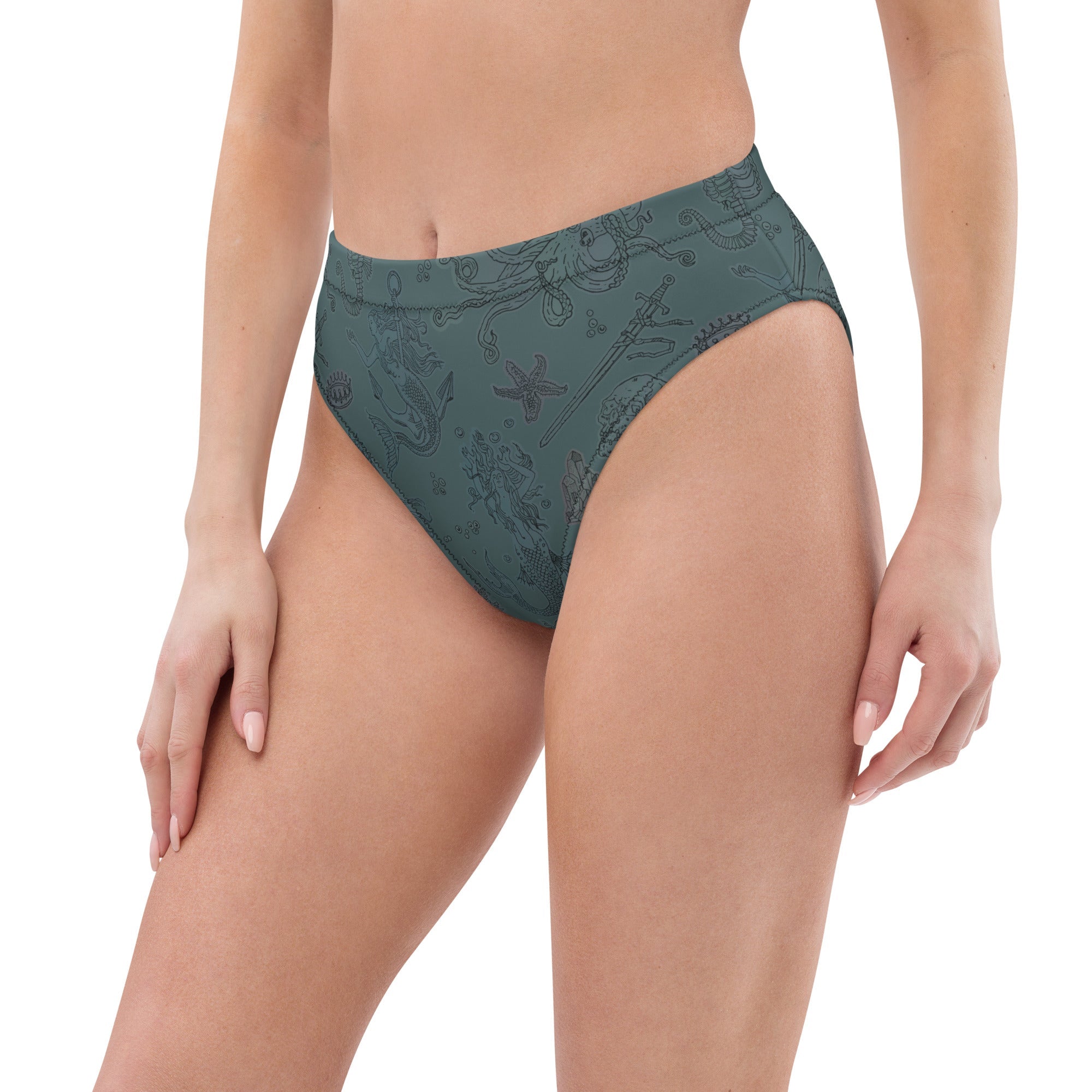 Dark Siren High-Waisted Bikini Bottom