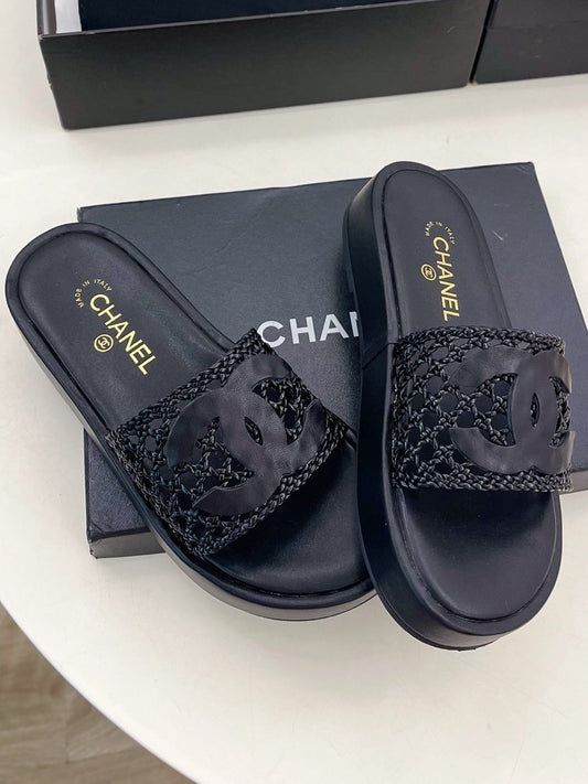 Chanel 2026 Platform Slippers Sheepskin 831543