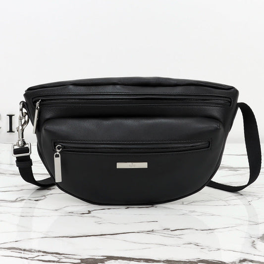 Gucci 2026 Tag Crossbody Bag 30cm Canvas And Calfskin