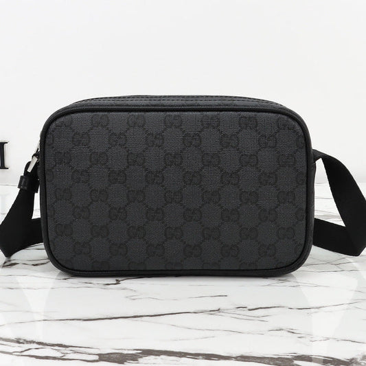 Gucci 2026 Essence Classic Mini Bag 22cm Black Canvas Leather