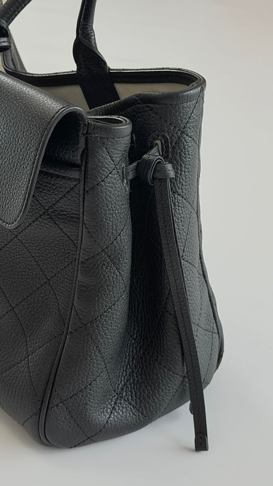 Chanel 2026 Shopping Bag 38cm Black Calfskin