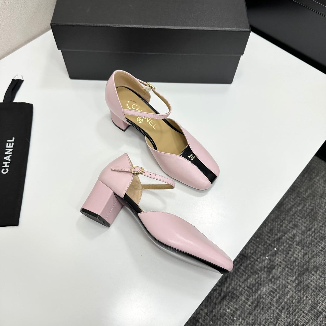 CC 2026 Mary Jane Sandals 65 Light Pink Cowhide 668121