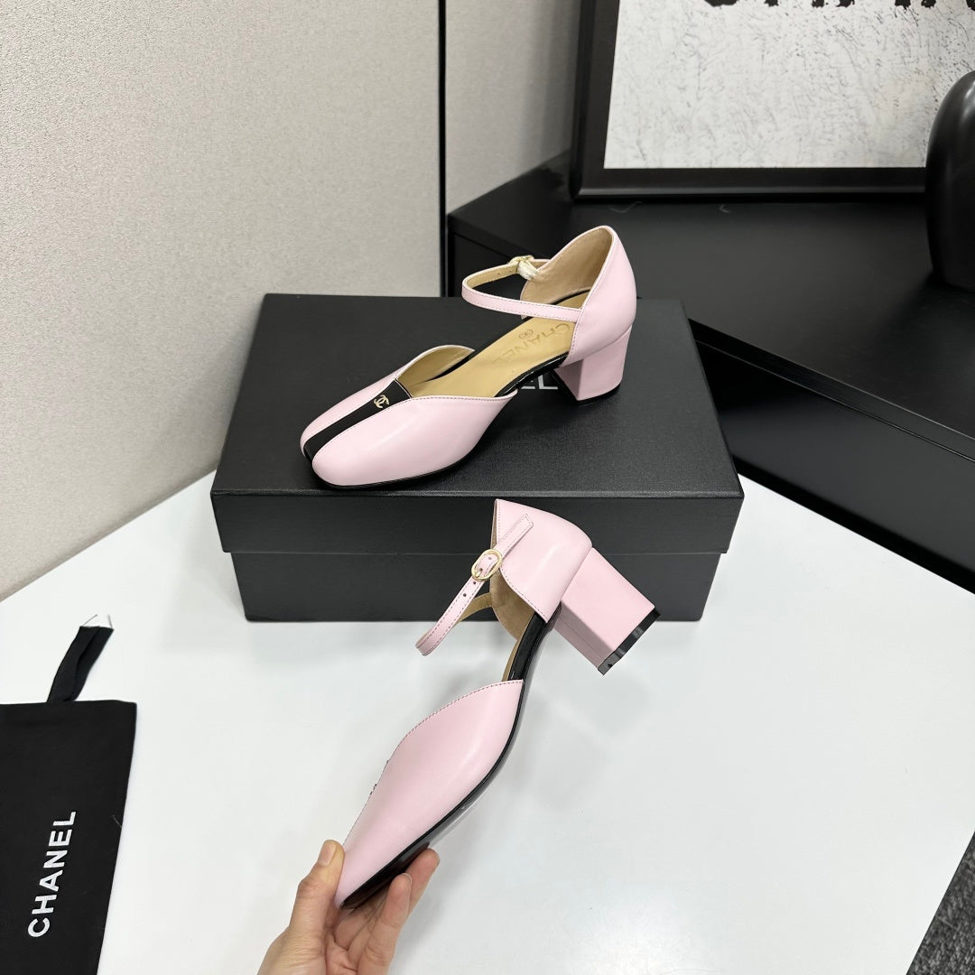 CC 2026 Mary Jane Sandals 65 Light Pink Cowhide 668121