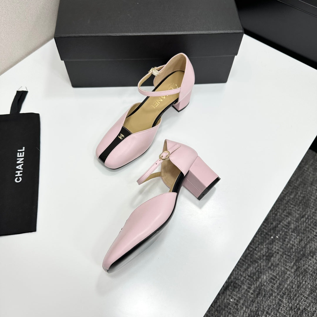 CC 2026 Mary Jane Sandals 65 Light Pink Cowhide 668121