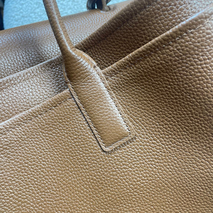Chanel 2026 Shopping Bag 43cm Brown Grained Calfskin
