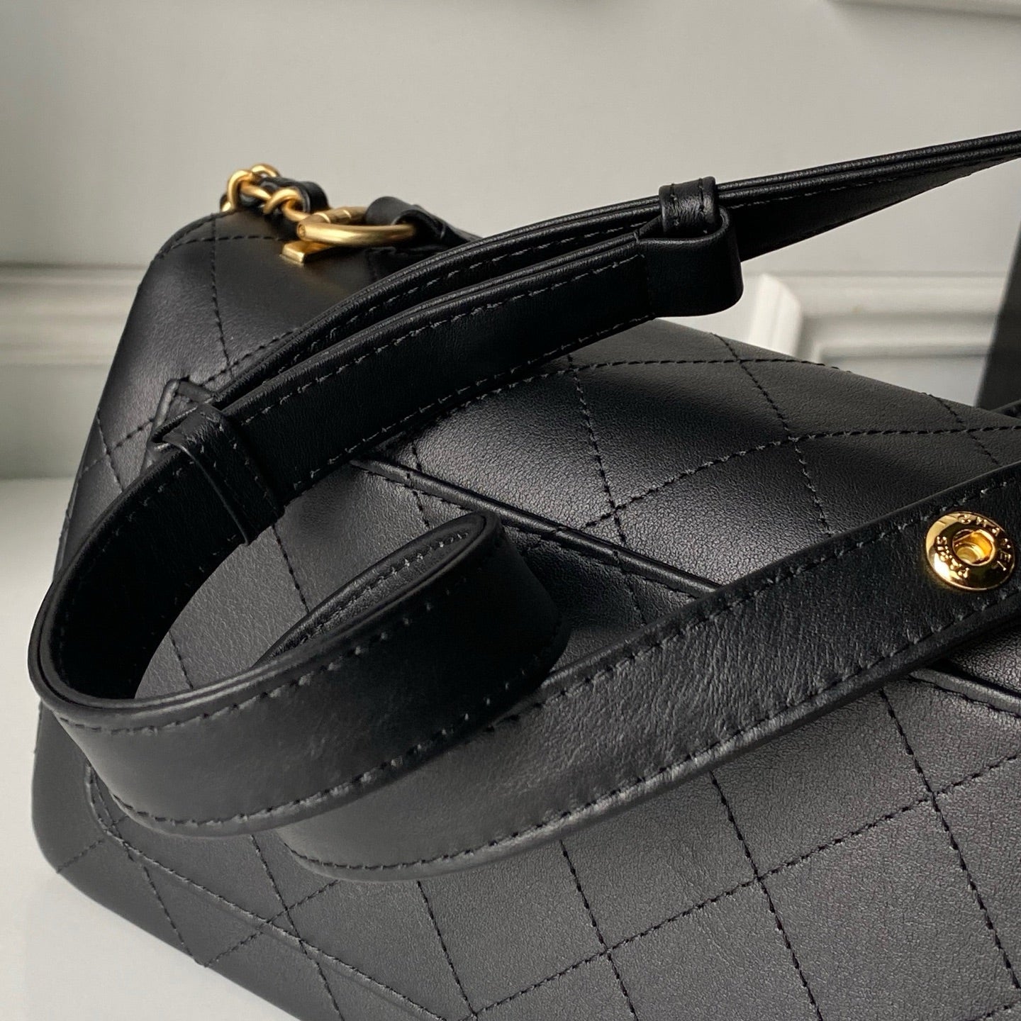 Chanel 2026 Trendy CC Flap Bag 25cm Black Calfskin 338857
