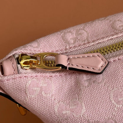 Gucci 2026 Vanity GG-Canvas Mini Top Handle Bag Pink Canvas Leather 280779