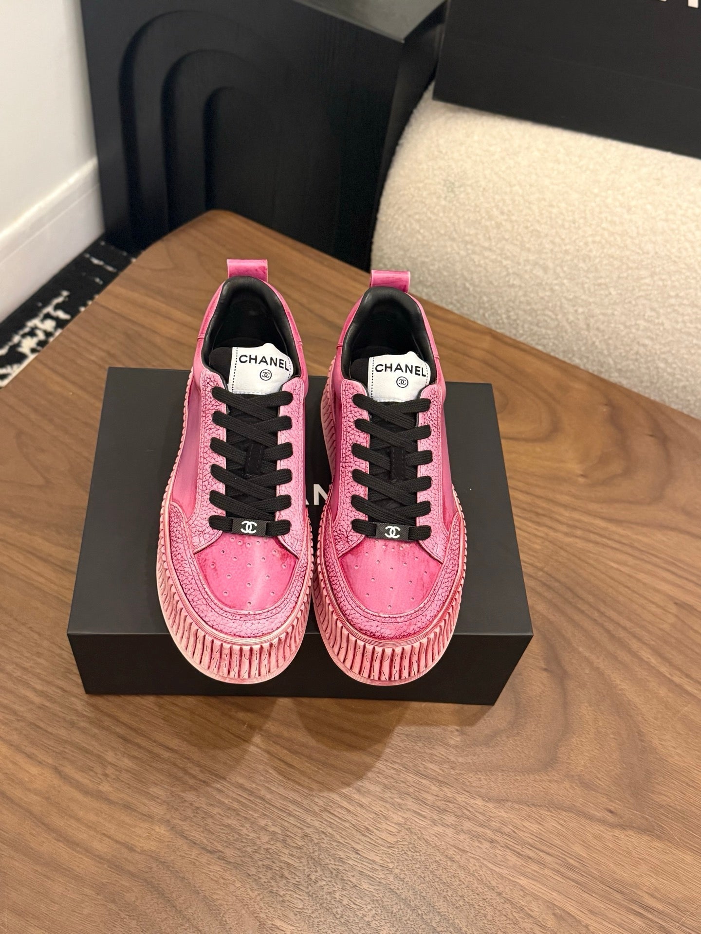 CC 26s Casual Sneaker Dark Pink Leather 183615