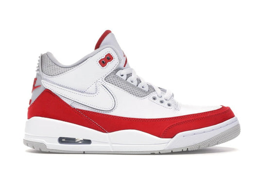 Jordan 3 Retro Tinker White University Red Sneakers - Basketball Legend